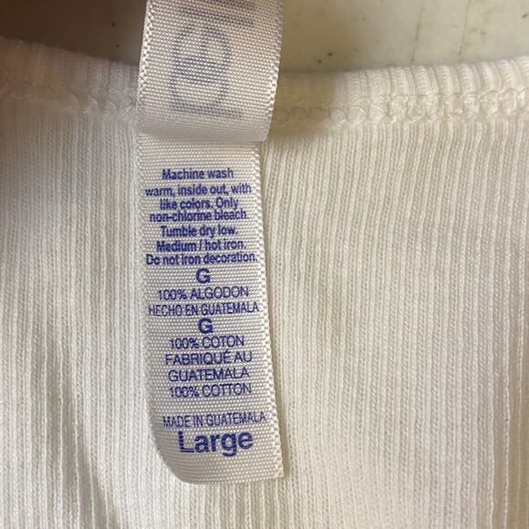 RTB Real Tough B itch White Racerback Tank Top Shirt Biker Babe Graphic Large - Picture 4 of 10